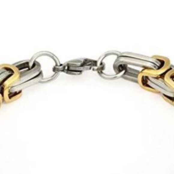 NEW Men’s Silver or Gold/Silver Cross Necklace - Picture 6 of 8